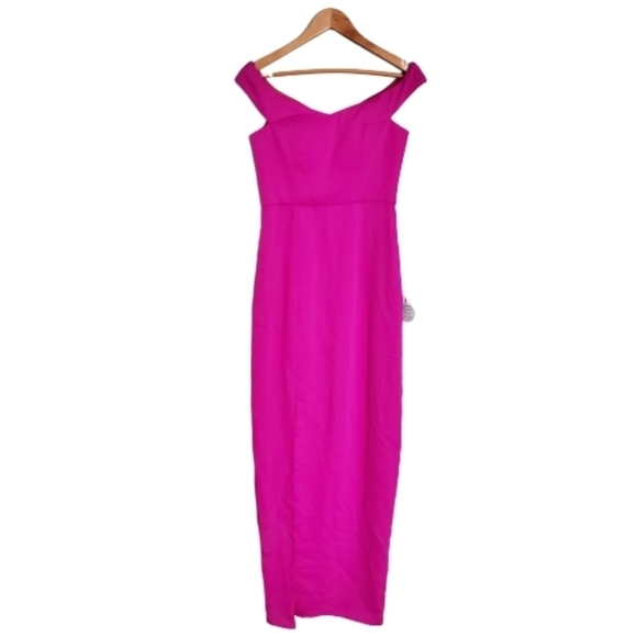 NEW Bariano Australia Rasberry Pink Maxi Dress - Picture 2 of 5